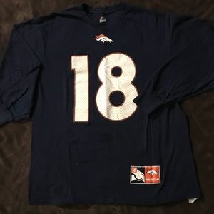 ❄️NWOT NFL Long Sleeve Tshirt Broncos 18 Manning❄️